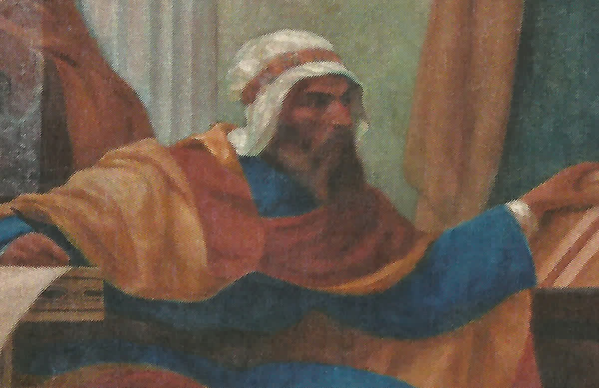 Avenzoar (Ibn Zuhr), detalhe do painel de Veloso Salgado