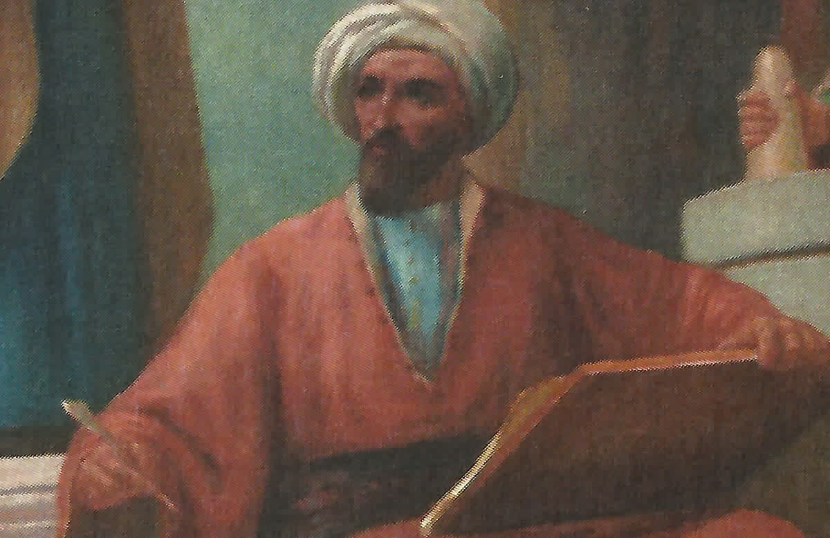 Avicena (Ibn Sina), detalhe do painel de Veloso Salgado