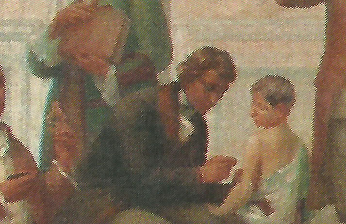 Edward Jenner, detalhe do painel de Veloso Salgado