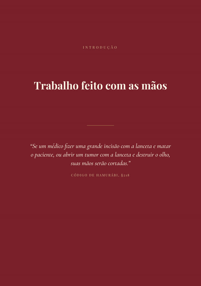 Página com a citação do Código de Hamurábi